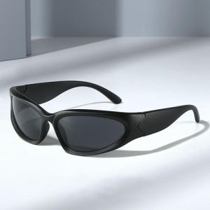 Black cyberpunk y2k Sunglasses