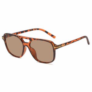 Tortoise Aviator Sunglasses -Orange Tone